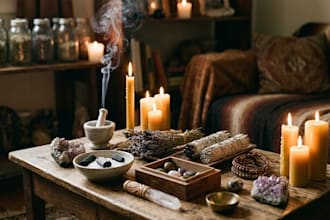 cast a powerful protection spell to remove negative energy