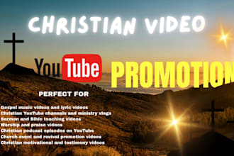 do organic youtube christian video promotion gospel channel marketing