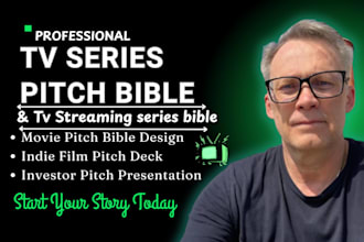 create TV series pitch bible, show bible, TV pitch deck, lookbook or pilot bible