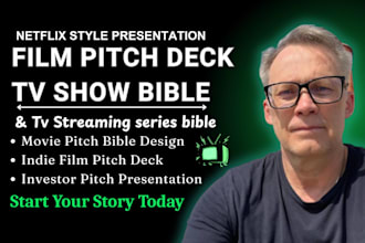 create TV series pitch bible, show bible, TV pitch deck, lookbook or pilot bible