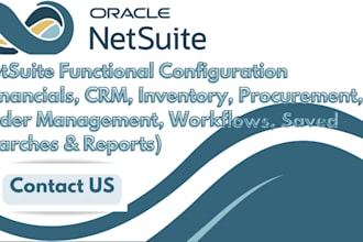 do netsuite functional support, suitescript customization, workflow, savedsearch