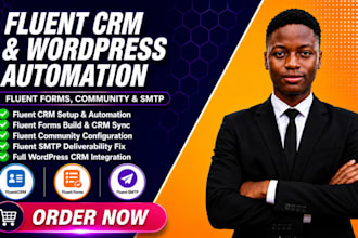 build wordpress crm, fluent crm, fluent forms, fluent community, fluent smtp