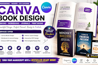 proofread, edit, formatting, ebook canva book design, amazon kdp book publishing