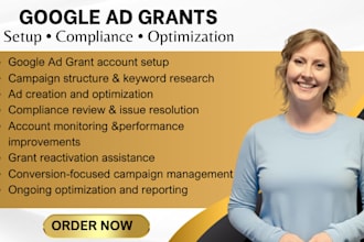 setup and optimize google ad grants for nonprofits manage PPC campaign