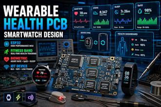 design wearable health pcb esp32 s3 nrf52 healthtech smartwatch ble firmware