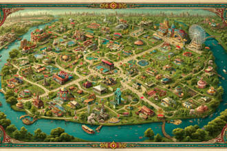 design a premium festival, event or tourism map illustration
