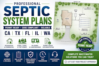design septic systems for homes cabins and tiny homes in ca tx fl il wa