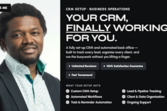 set up your CRM and automate your business operations