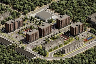 rebuild residential building, highrise building remodel, urban landscape,balcony
