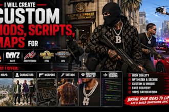 create custom mods, scripts, maps for fivem, dayz, assetto corsa, ets2, ats