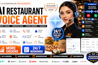 ai voice agent restaurant order taking reservation booking phone orders takeout