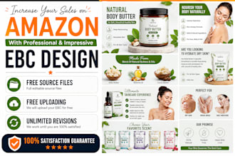 design premium amazon ebc, a plus content and listing images