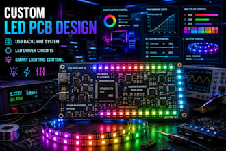 develop led pcb design, usb backlight circuit, led driver, smart lighting system