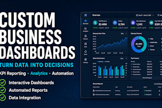 build a custom business dashboard and KPI reporting system