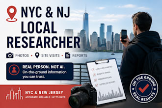 visit any NYC or new jersey location and provide photos