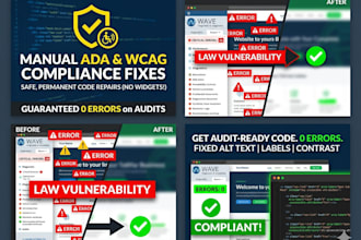 fix ada compliance and wcag errors manually