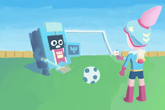paint 2d fanart portraits and landscapes