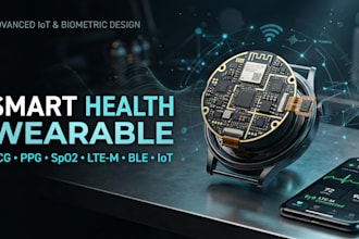 design smart wearable health pcb ecg afe ppg spo2 lte m ble iot sensor fusion