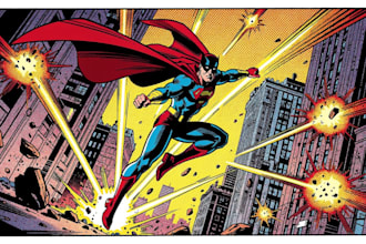 make illustration in american comic style