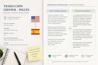 manually translate english to spanish and spanish to english