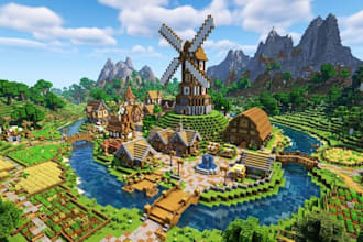 minecraft survival spawn server hub lobby map builder for smp server world