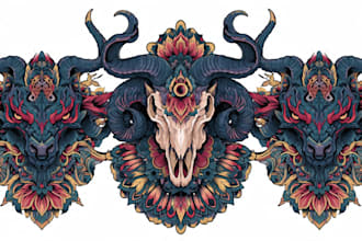 create a custom tattoo design for chest tattoo, back tattoo