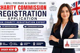 prepare and submit your charity commission registration application