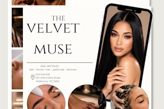 design a luxury beauty salon flyer