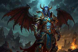 draw your oc, world of warcraft or dnd fantasy character