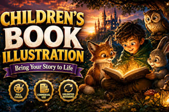 create childrens book illustrations and picture book art