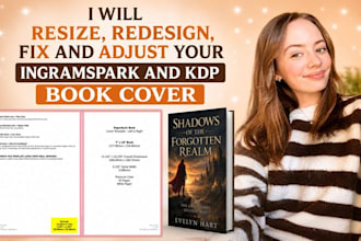 resize, fix, and prepare your book cover for KDP and ingramspark