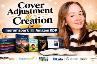 adjust and resize your book cover for ingramspark and kdp