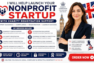help launch your nonprofit startup with charity registration support