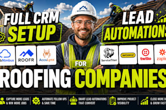 setup jobnimbus roofr acculynx servicetitan twilio workiz zapier lead automation