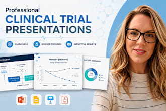 design clinical trial presentation pharma and medical research slides