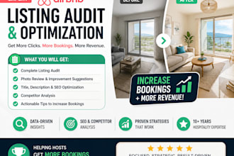 audit and optimize your airbnb listing to increase bookings
