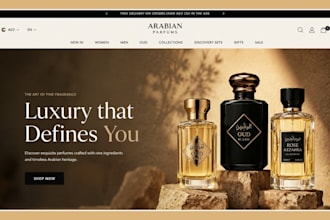 design perfume shopify store dubai obd store fragrance store perfume website
