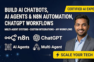 build ai chatbot, ai agent, n8n automation, and chatgpt workflow