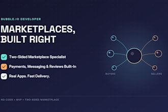 build your bubble io marketplace or two sided platform app