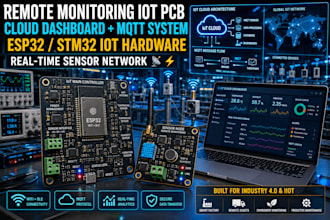 design remote iot pcb mqtt node red ble cloud dashboard thingsboard iiot esp32