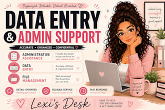 provide accurate data entry and file management services