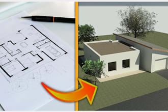 convert PDF, sketch, cad, or hand drawings to revit