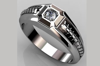 be 3d jewelry cad designer, 3d cad jewelry design for modeling and rendering