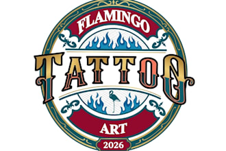 design high quality tattoo logo with creative concept