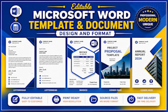 design editable microsoft word templates and format word documents
