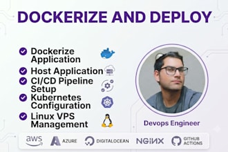 be your devops engineer for docker, kubernetes, and ci cd