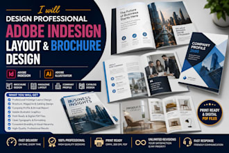 design adobe indesign layout, brochure design, adobe illustrator, magazine