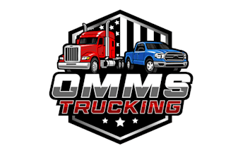 design truck transportation business logo