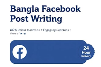 write viral bangla facebook posts and captions for your page