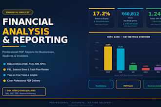 do financial analysis and reporting for your business